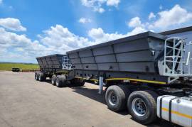 Afrit, 40 Cube, Side Tipper Link Trailer, Used, 2020