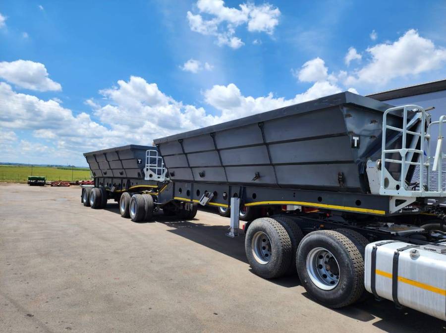 Afrit, 40 Cube, Side Tipper Link Trailer, Used, 2020