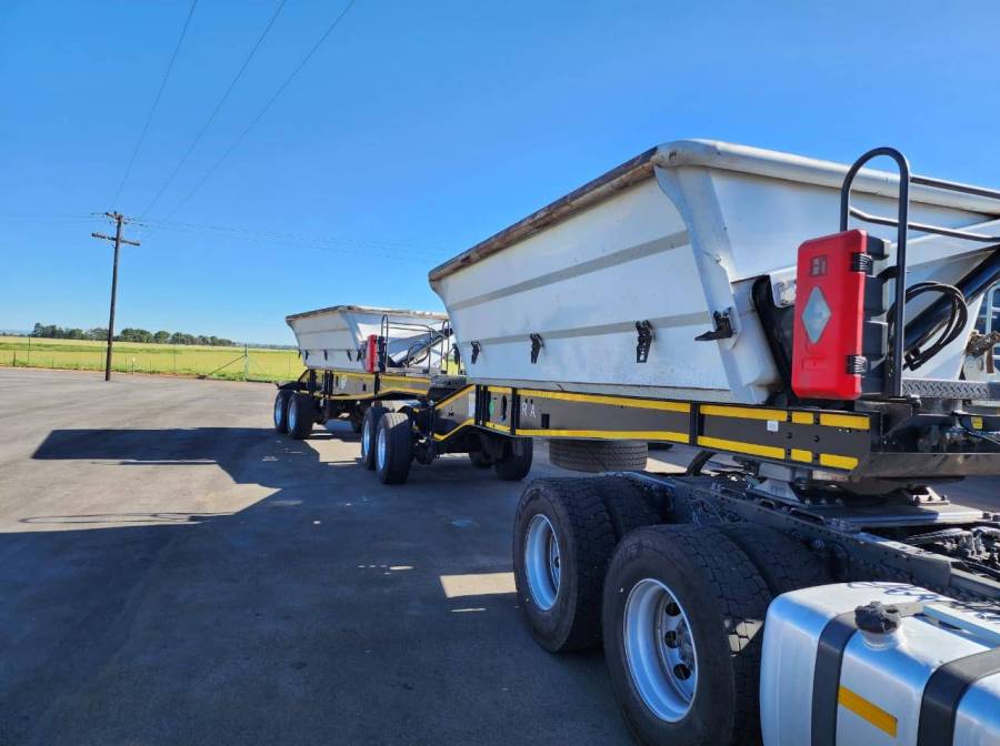 Leader Bodies, 20Cube , Side Tipper Link Trailer, Used, 2021