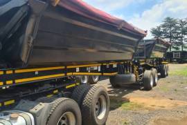 Leader Bodies, 25 Cube, Side Tipper Link Trailer, Used, 2020