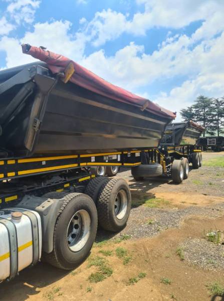Leader Bodies, 25 Cube, Side Tipper Link Trailer, Used, 2020