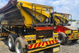 Leader Bodies, 25 Cube , Side Tipper Trailer, Used, 2021