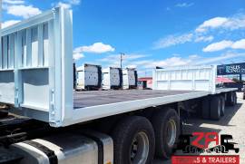 SA Truck Bodies, SUPERLINK FLAT DECK TRAILER [#52766], Flat Deck Trailer, Used, 2005