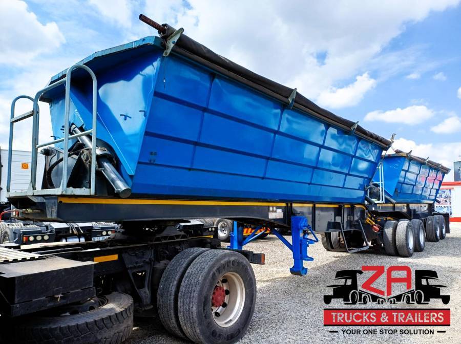 SA Truck Bodies, 40 CUBE SIDE TIPPER TRAILER [#52808], Side Tipper Link Trailer, Used, 2018