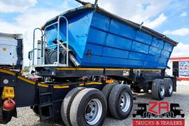 SA Truck Bodies, 40 CUBE SIDE TIPPER TRAILER [#52808], Side Tipper Link Trailer, Used, 2018
