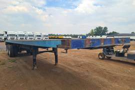 Henred, 2 Axle Flat deck, Flat Deck Trailer, Used, 1985