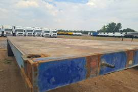 Henred, 2 Axle Flat deck, Flat Deck Trailer, Used, 1985