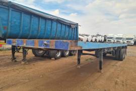 Henred, 2 Axle Flat deck, Flat Deck Trailer, Used, 1985