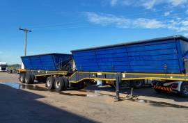 Leader Bodies, 40 Cube, Side Tipper Link Trailer, Used, 2017