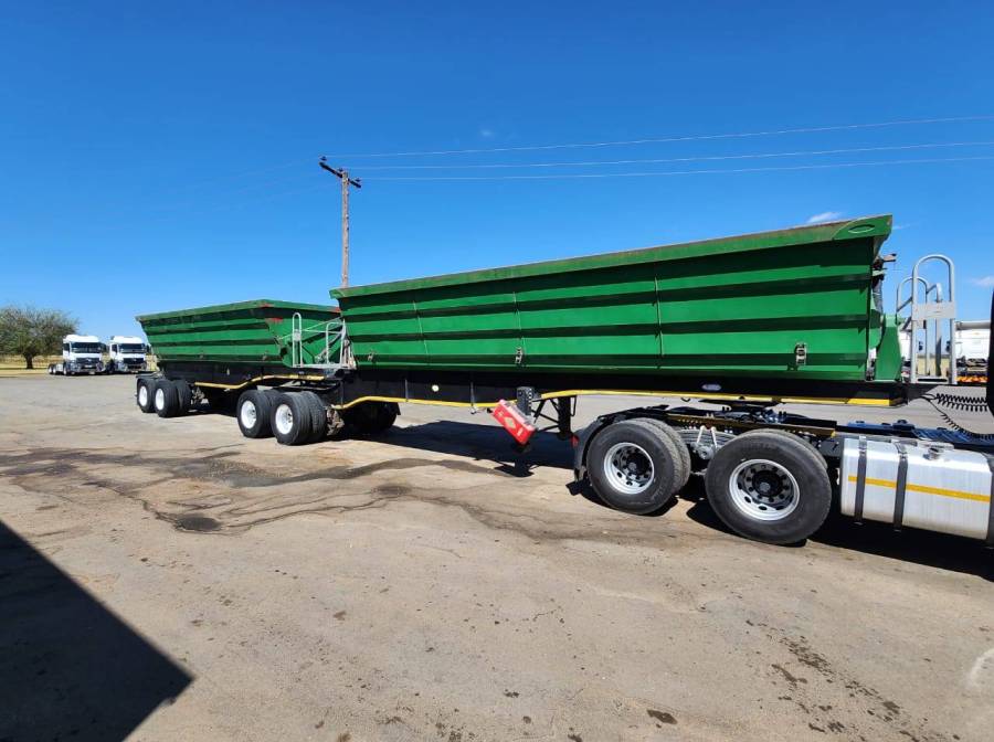 SA Truck Bodies, 45 Cube , Side Tipper Link Trailer, Used, 2020