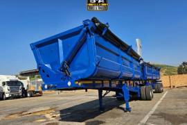 Top Trailer, Twin Bin 40 Cube Tipper, Side Tipper Link Trailer, New, 2014