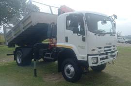 Isuzu, FTS 750 4X4 TIPPER WITH FASSI CRANE, 4x4 Drive, Crane Truck, Used, 2013