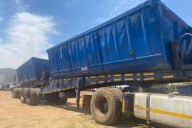 Afrit, 2 Axle Inter-Link Side, Side Tipper Link Trailer, Used, 2012