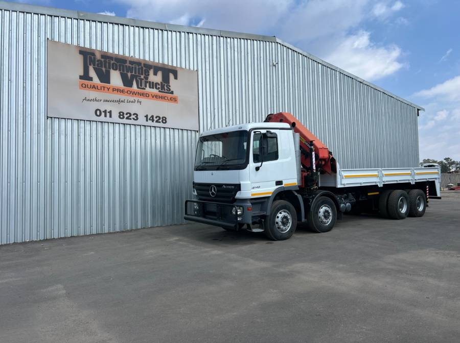 Mercedes Benz, 4144, 8x4 Drive, Crane Truck, Used, 2005