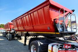 CIMC, 40 CUBE SIDE TIPPER TRAILER [#52828], Side Tipper Link Trailer, Used, 2021