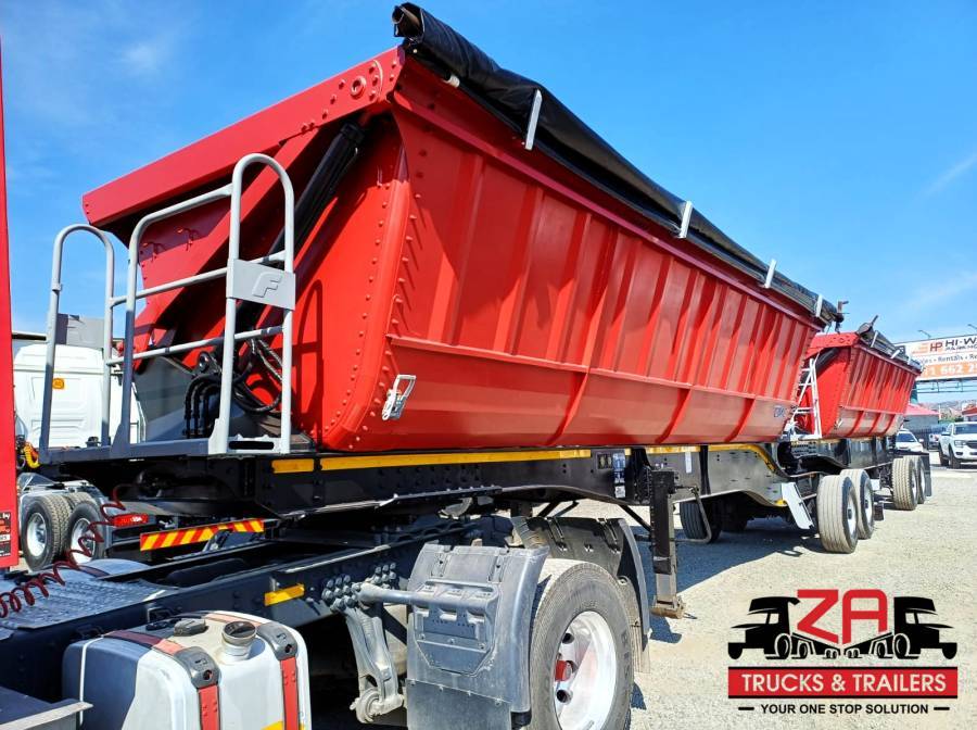 CIMC, 40 CUBE SIDE TIPPER TRAILER [#52828], Side Tipper Link Trailer, Used, 2021