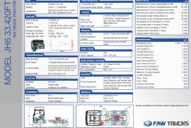 FAW, JH6 33.420FT, 6x4 Drive, Truck Tractor, New, 2023