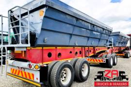 Afrit, 45 Cube, Side Tipper Link Trailer, Used, 2016