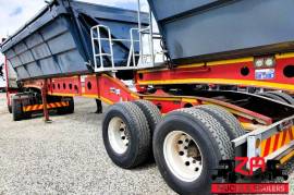 Afrit, 45 Cube, Side Tipper Link Trailer, Used, 2016