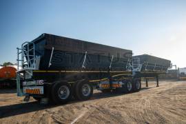 Afrit, 45M³ Interlink Side Tipper Trailer, Side Tipper Link Trailer, Used, 2021