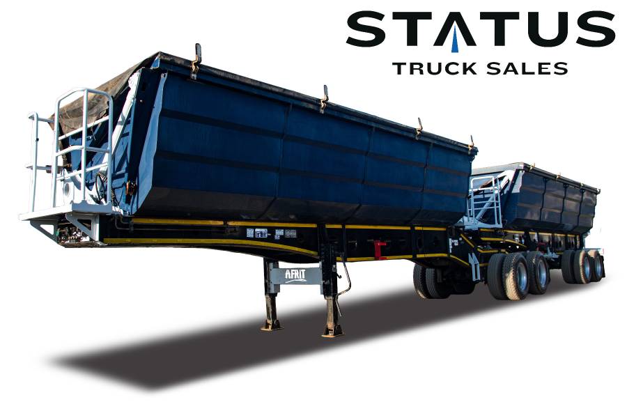 Afrit, 45M³ Interlink Side Tipper Trailer, Side Tipper Link Trailer, Used, 2021