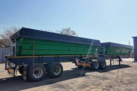 SA Truck Bodies, Flatdeck, Side Tipper Link Trailer, Used, 2023