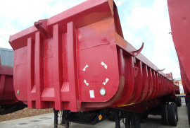 Henred, Copelyn 18 Cube, End Tipper Trailer, Used, 1989