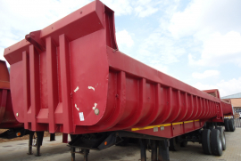 Henred, Copelyn 18 Cube, End Tipper Trailer, Used, 1996