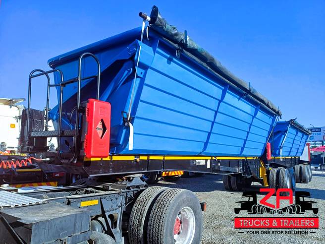 Leader Bodies, 45 CUBE SIDE TIPPER, Side Tipper Link Trailer, Used, 2018