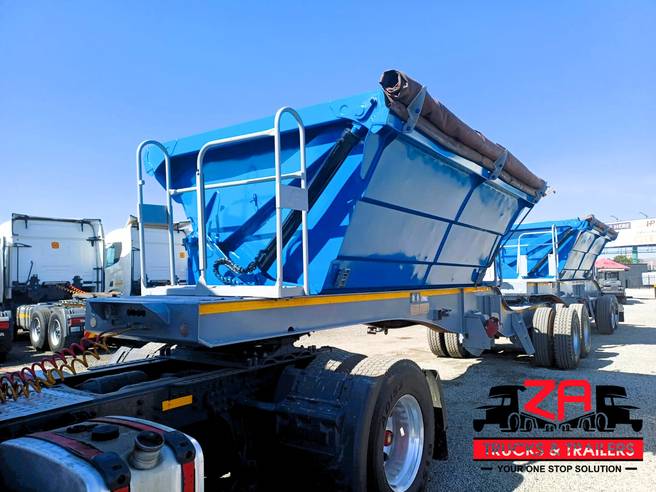 SA Truck Bodies, 18 CUBE SIDE TIPPER, Side Tipper Link Trailer, Used, 2019