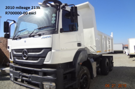 Mercedes Benz, Axor 10 cube, 6x4 Drive, Tipper Truck, Used, 2010