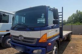 Hino, SUPER F 500 FLATDECK, Double Diff, Flat Deck Truck, Used, 2006