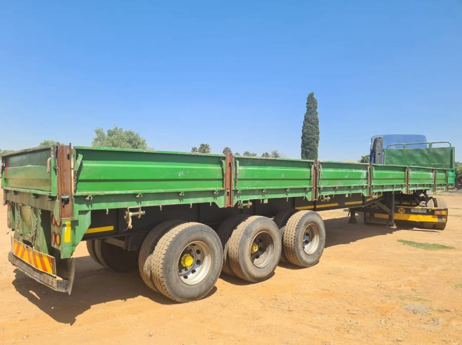 SA Truck Bodies, Dropside Trailer, Used, 1995