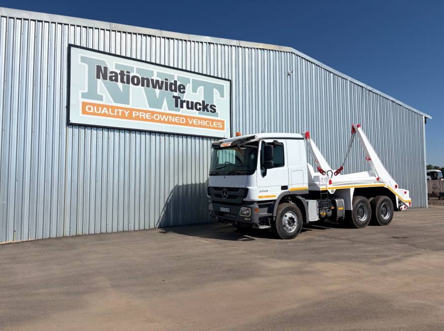 Mercedes Benz, 3344 Actros, 6x4 Drive, Skip Loader Truck, Used, 2018