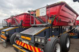 Leader Bodies, 30 Cube Side Tipper Link, Side Tipper Link Trailer, Used