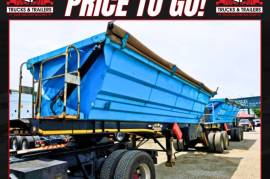 SA Truck Bodies, 40 CUBE SIDE TIPPER TRAILER [#52706], Side Tipper Link Trailer, Used, 2019